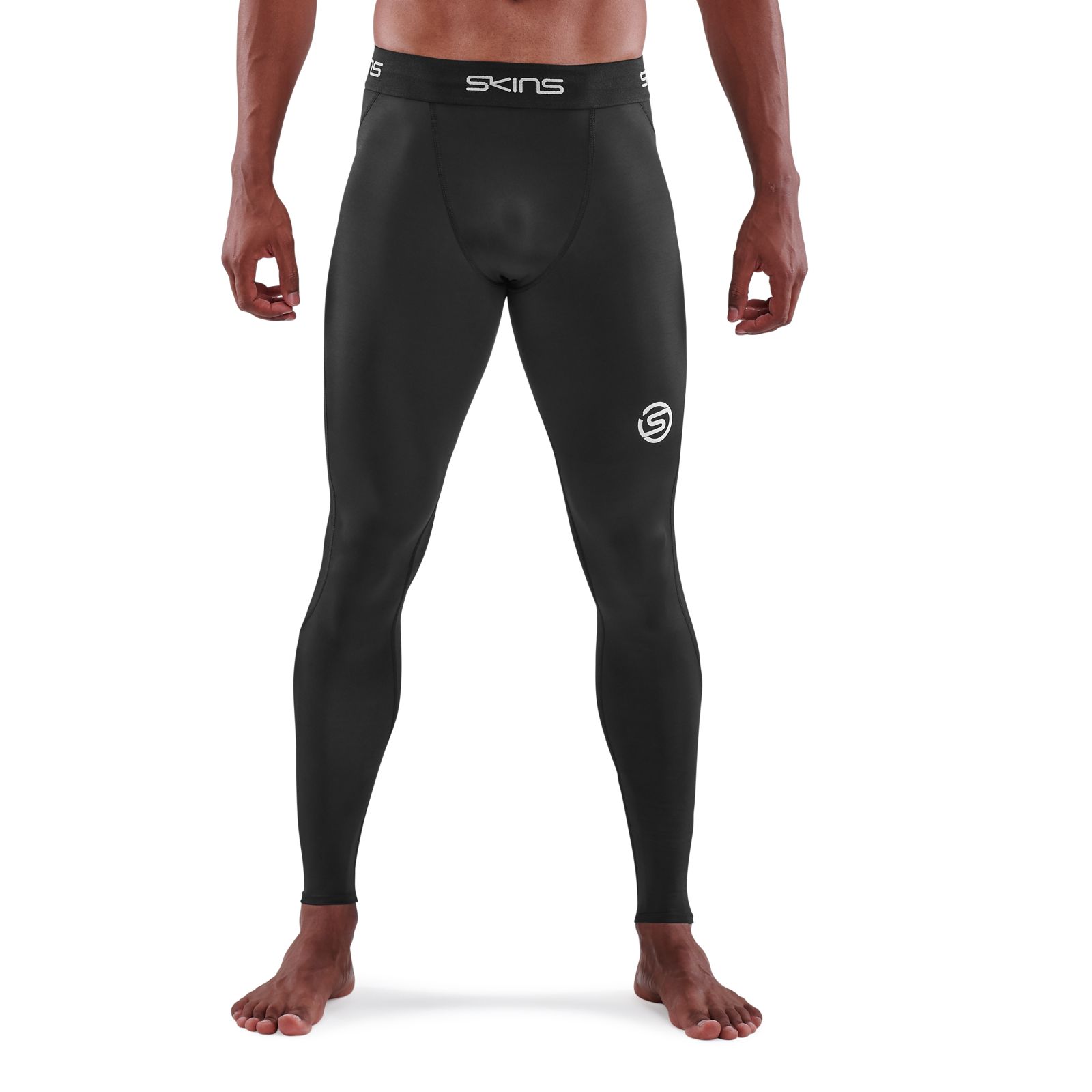 SKINS SERIES-1 MEN'S LONG TIGHTS BLACK - SKINS Compression UK