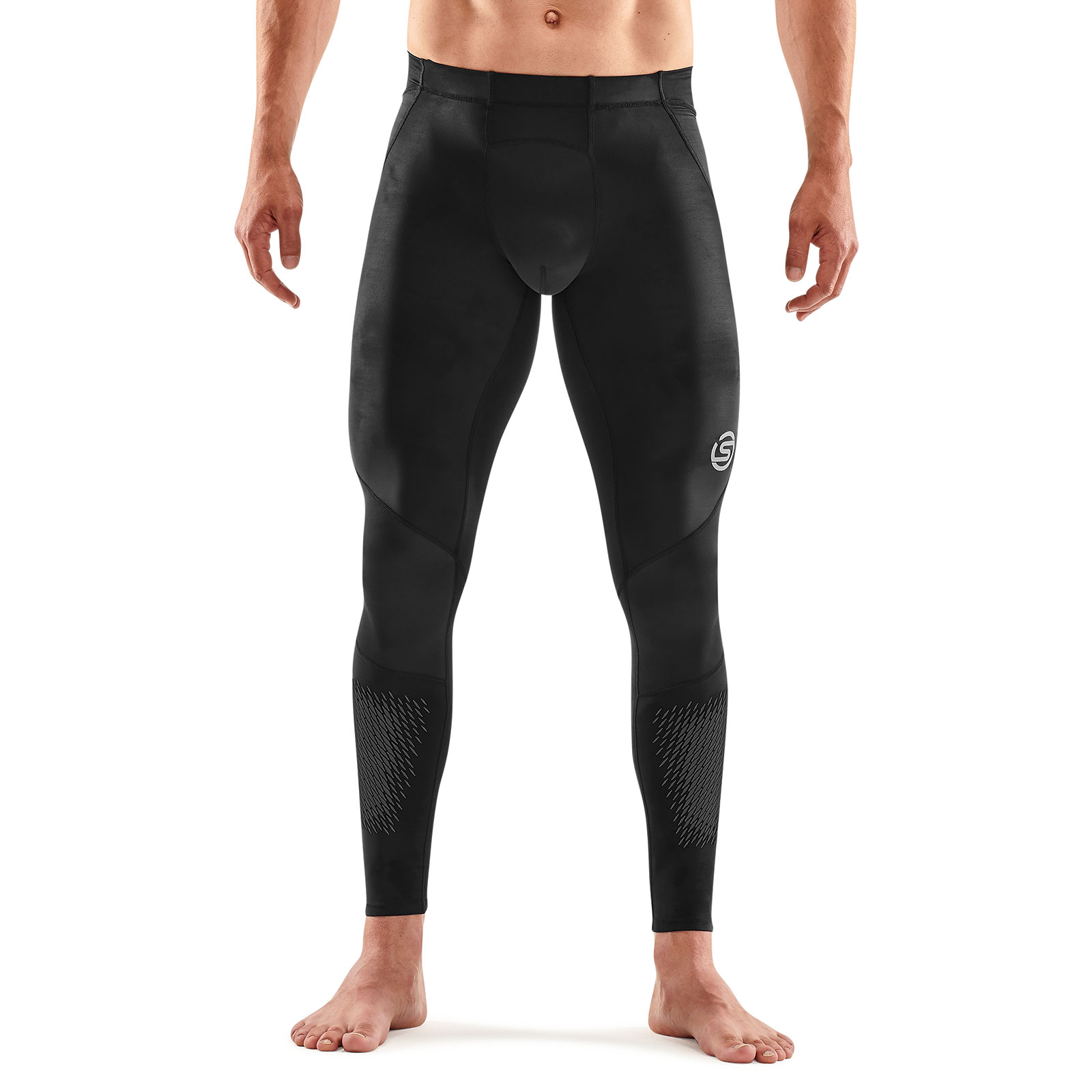 SKINS SERIES-3 MEN'S LONG TIGHTS 400 BLACK/STARS - SKINS