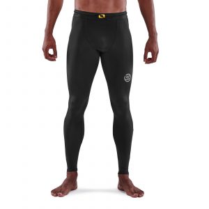 SKINS SERIES-3 MEN'S TRAVEL AND RECOVERY LONG TIGHTS BLACK - SKINS  Compression UK