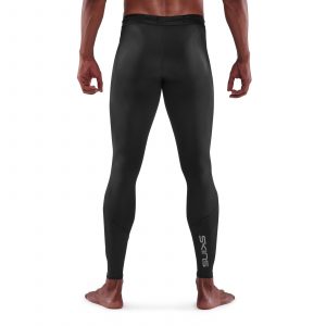 SKINS SERIES-5 MEN'S TRAVEL AND RECOVERY LONG TIGHTS BLACK - SKINS