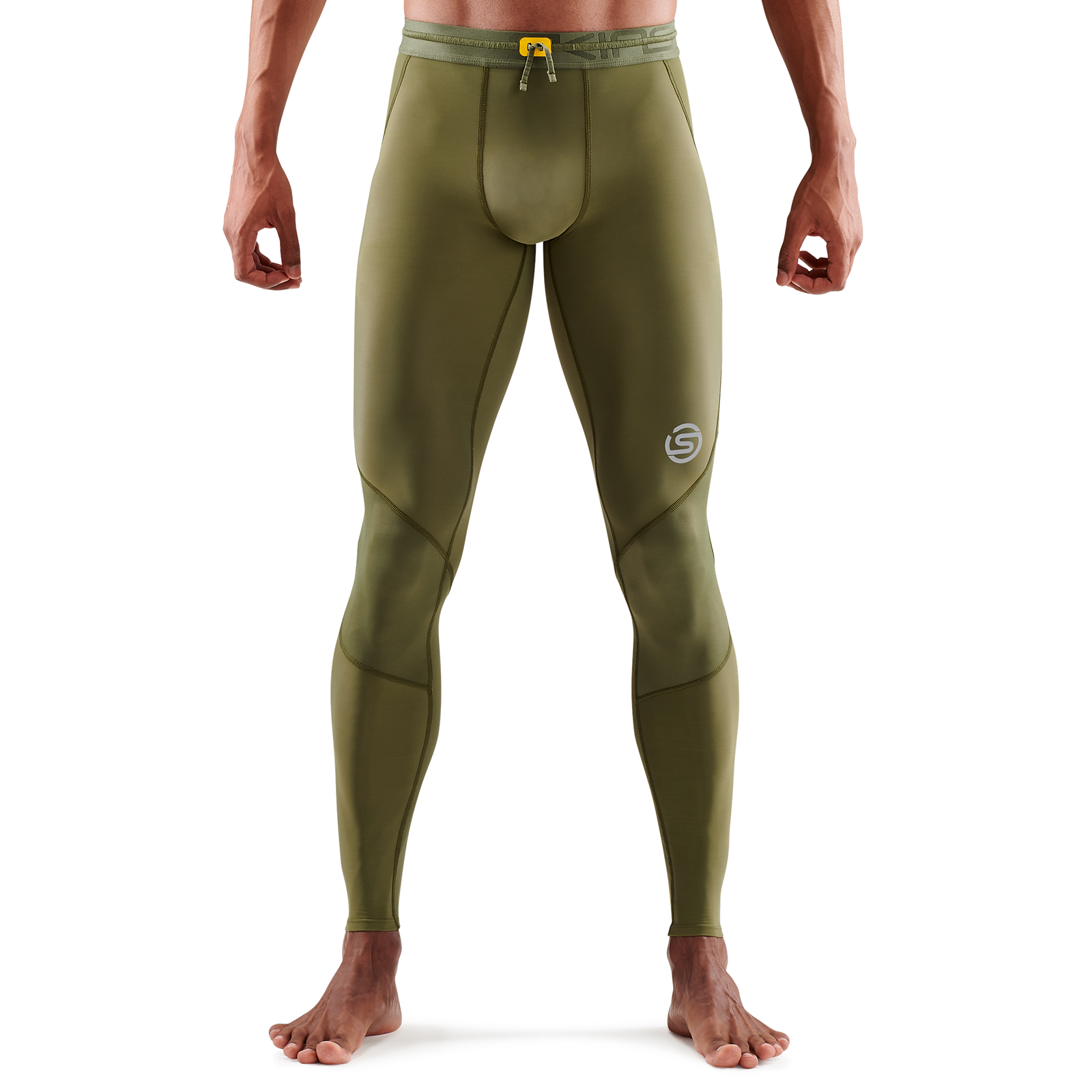 SKINS SERIES-3 MEN'S LONG TIGHTS KHAKI - SKINS Compression UK