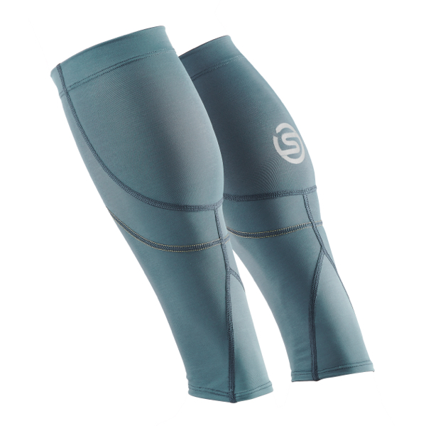 SKINS SERIES 3 UNISEX MX CALF SLEEVES BLUE GREY SKINS Compression UK