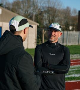 Marathon training Coach Joshua and Simon