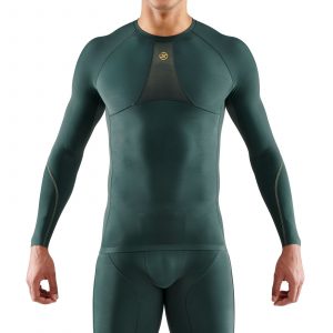 Details about   Skins Mens DNAmic Core Compression Long Sleeve Top Black Sports Running Gym 