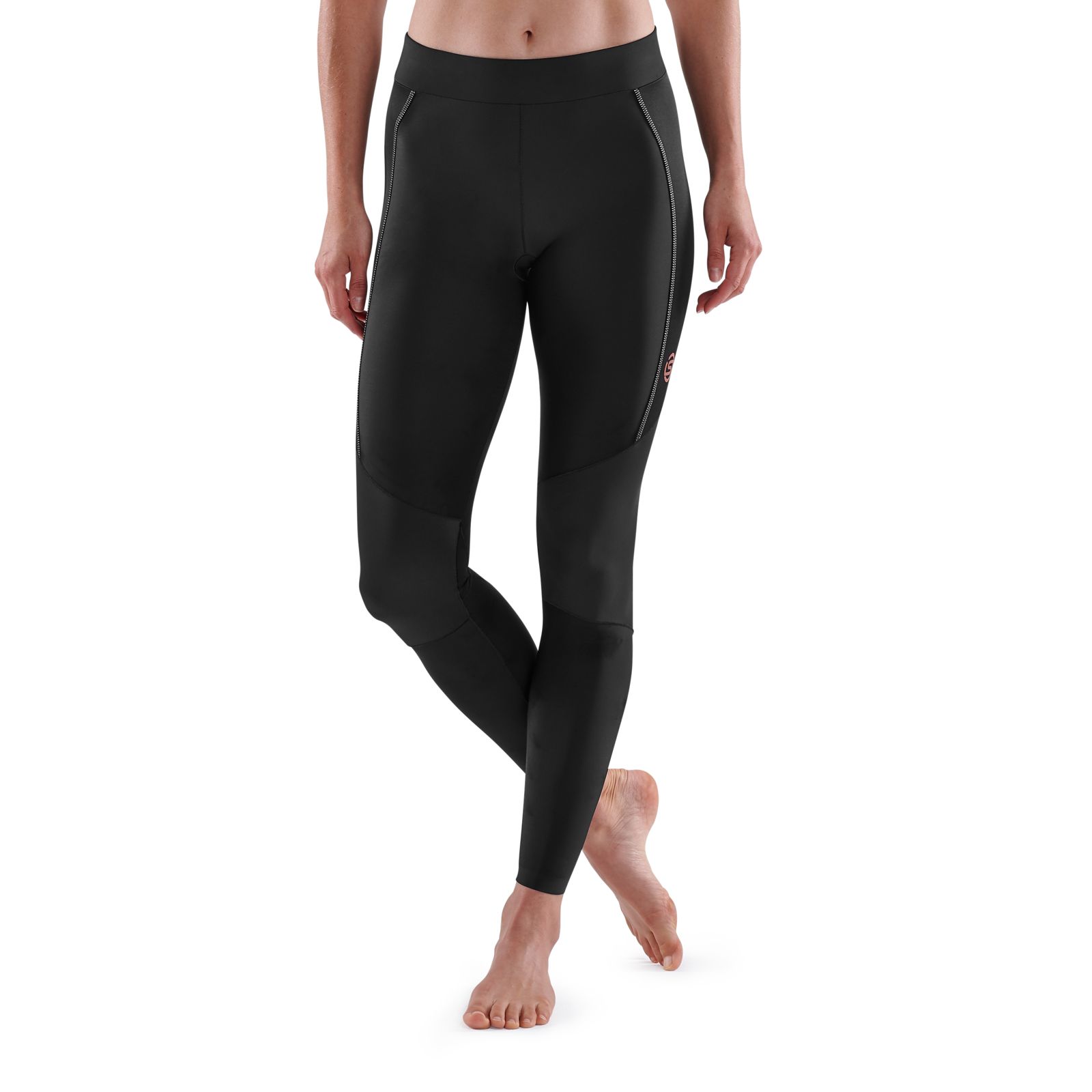 SKINS A200 WOMENS COMPRESSION 3/4 TIGHT - BLACK / BLUE, GREAT BARGAIN