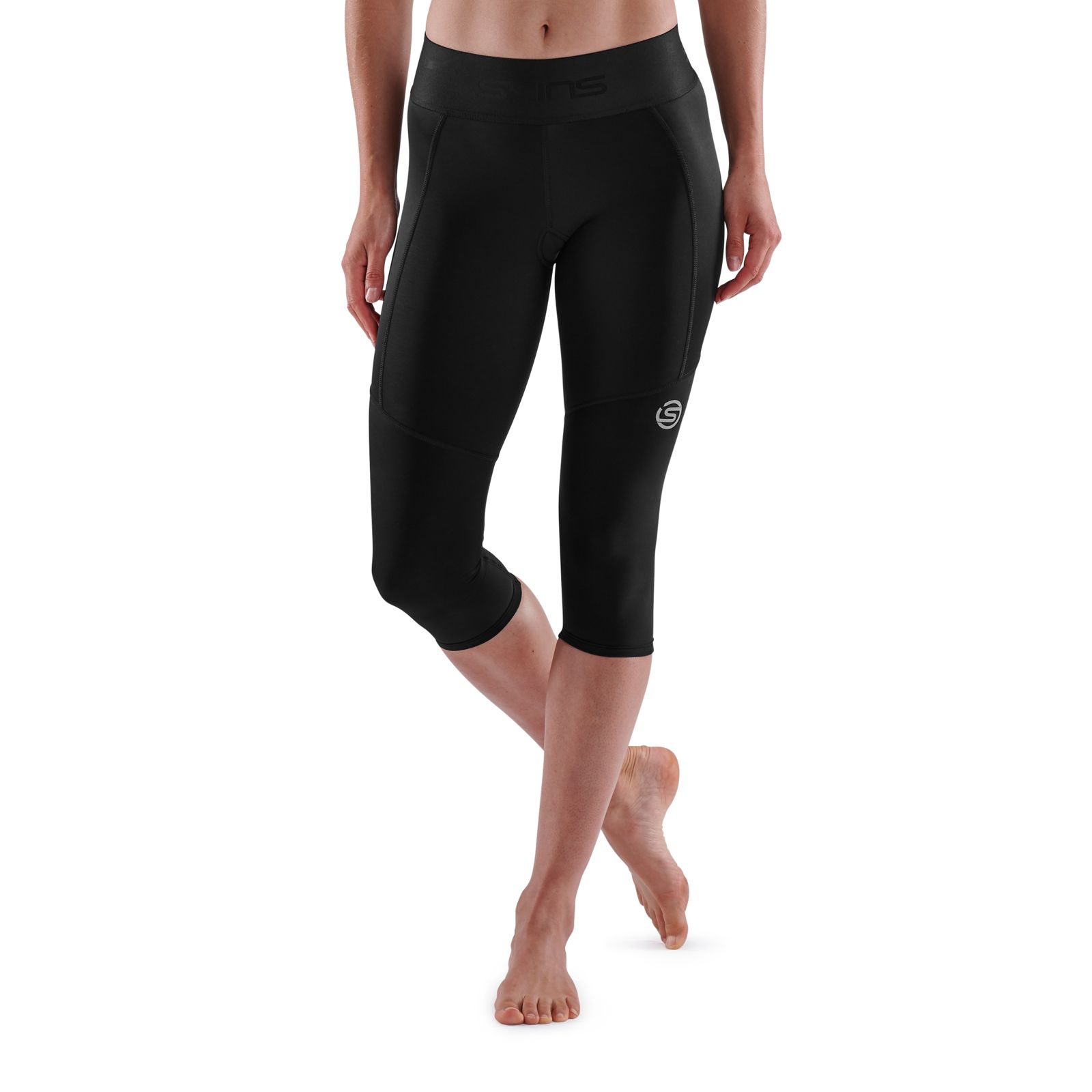 SKINS SERIES-3 WOMEN'S THERMAL 3/4 TIGHTS BLACK - SKINS Compression USA